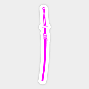 katana (pink) Sticker